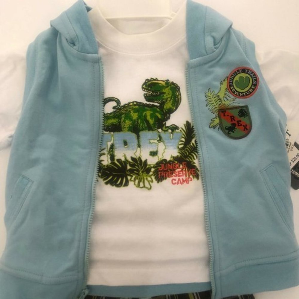 Kids Headquarters Boys 12M Dinosaurs 3pc set - Picture 9 of 14